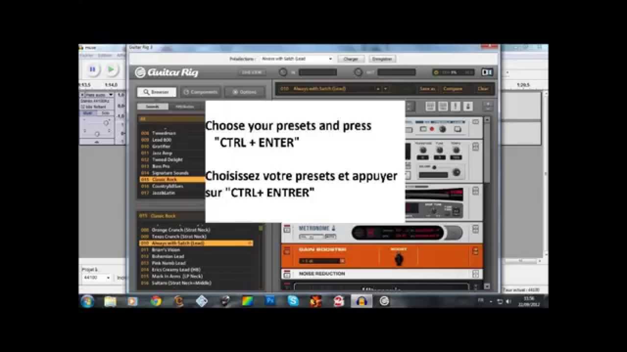 TUTO how to valid guitar rig in audacity YouTube