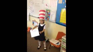 Caiomhe on Dr. Seuss Bday
