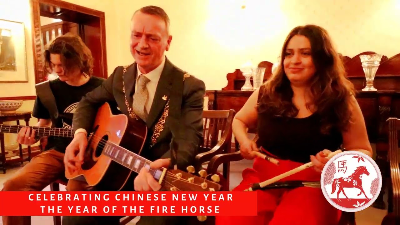 Impromptu Music Session with Lord Mayor of Cork Cllr Fergal Dennehy