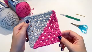 Granny Square With Two Colors