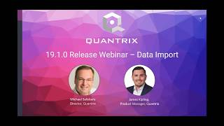 Quantrix Release 19.1.0 Webinar - Data Import (March 2019)