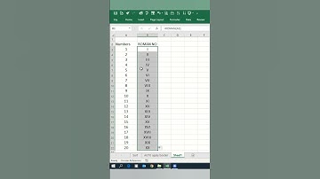 Roman vs Arabic Numbers in excel #shorts #excel