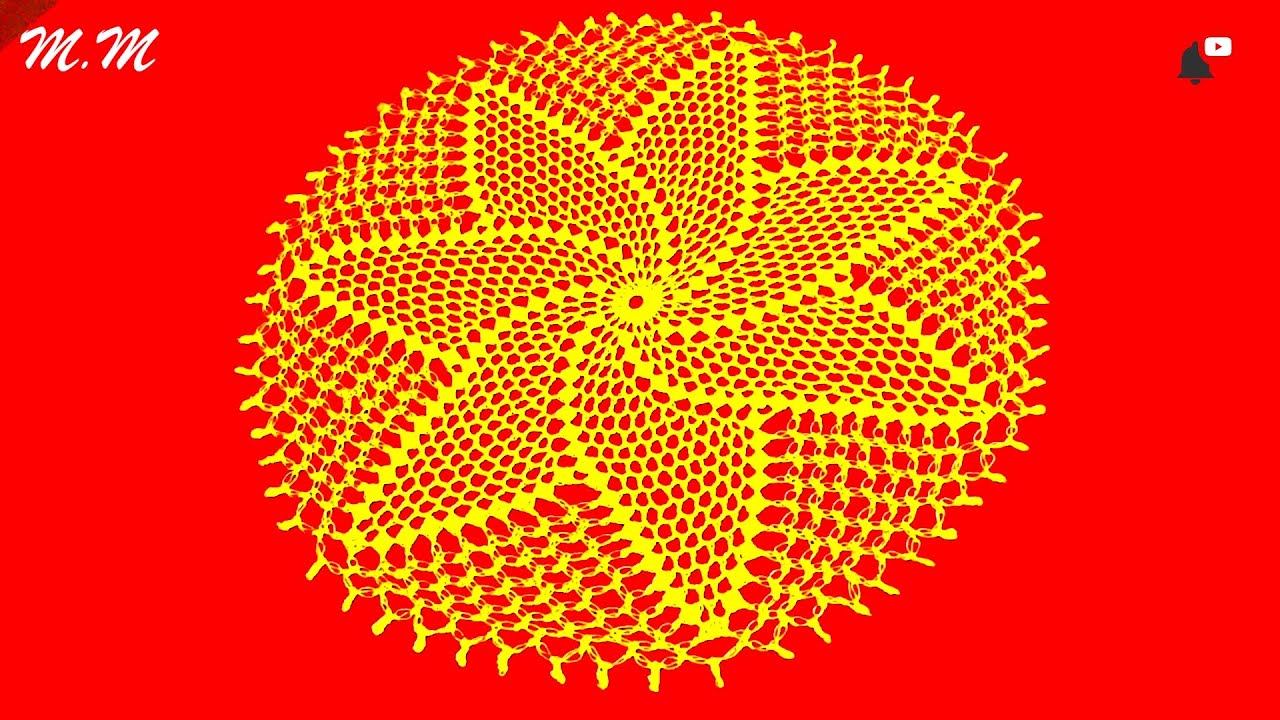 TAPETE PUNTO PIÑA ESPUMA DE MAR TEJIDO A CROCHET PASO A PASO (PARTE 1)| MANUALIDADES MARTINA