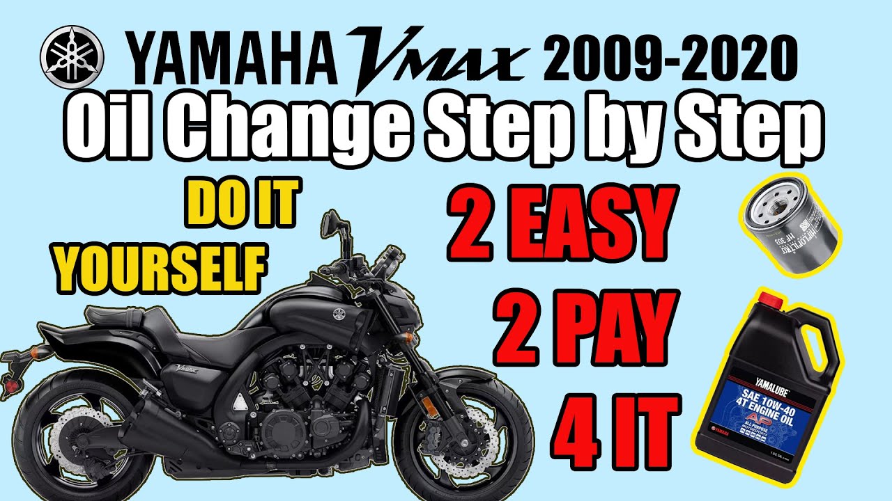 Yamaha Vmax Oil Change Process Step-by-Step. 2 Easy 2 Pay 4 It - YouTube