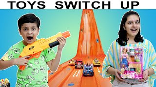 TOYS SWITCH UP CHALLENGE | Mystery Box | Aayu and Pihu Show