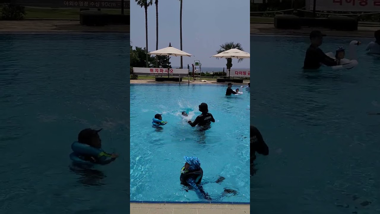 제주 금호리조트 ..아빠랑 동생 그리고 곰한마리