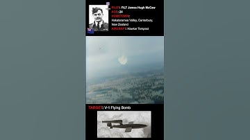 WW2: Hawker Tempest Shoots Down V-1 Flying Bomb | 4k, 60fps, Colorized, Sound Design, AI Enhanced