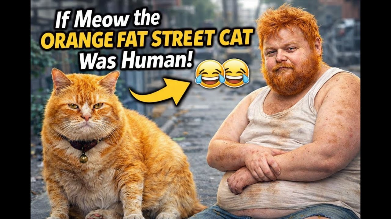“If Meow the Orange Fat Street Cat Was Human – You Won’t Stop Laughing!” 😹🏆