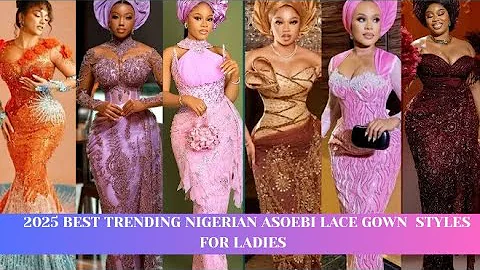 2025 Best Trending Nigerian Asoebi Lace Gown Styles For Ladies #clothing #fashion #owambe #women