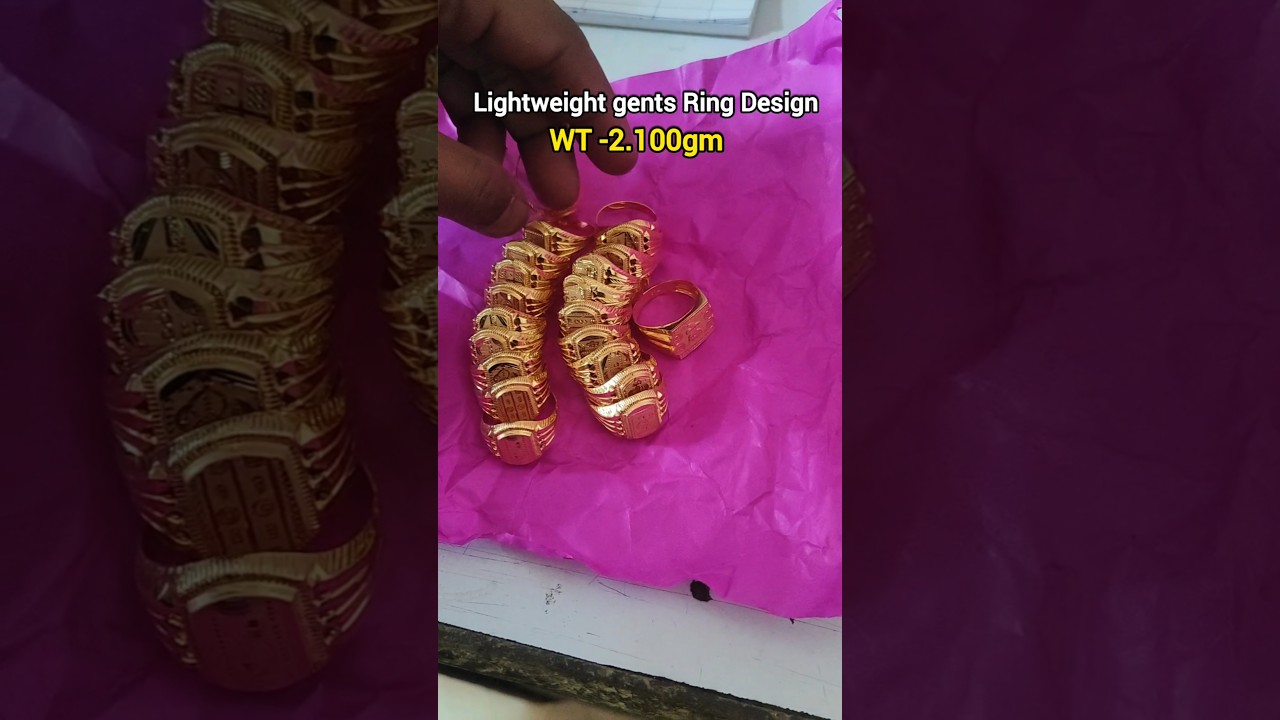 WT -2.100gm / Light weight Ring Design / 