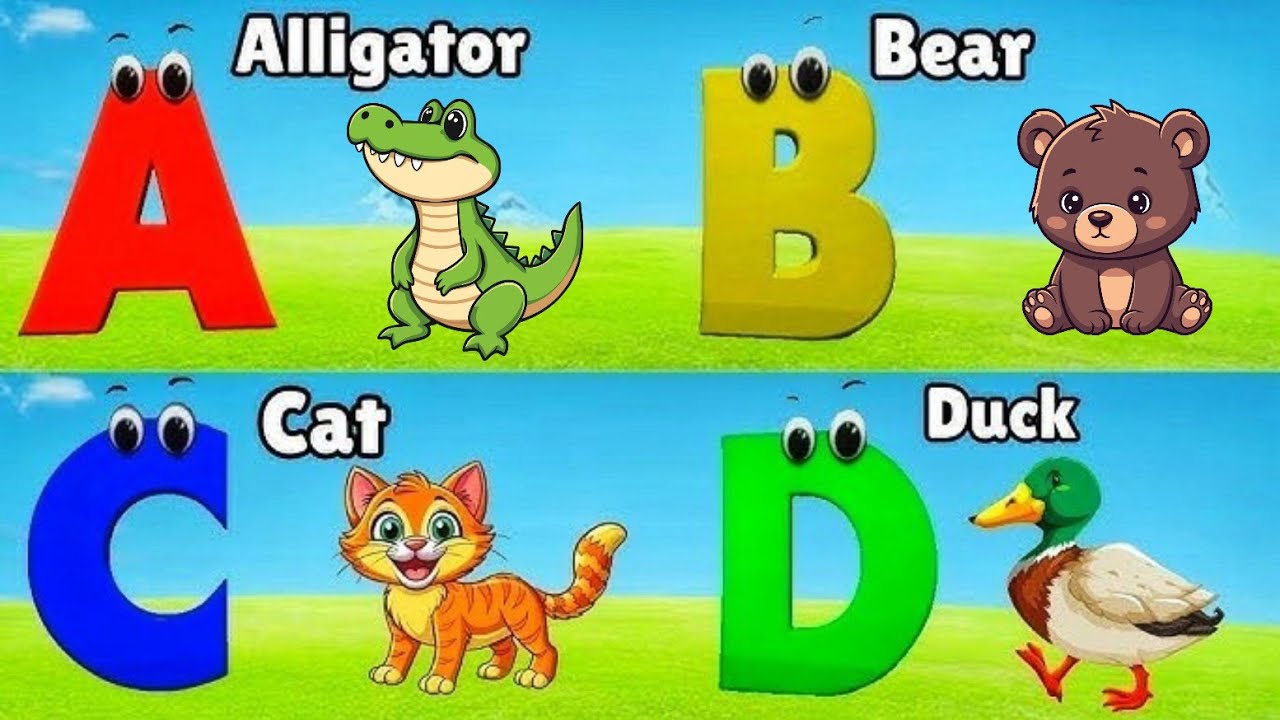 Alphabet Animals Song | Learn the ABC Alphabet Animals Song for Kids ...