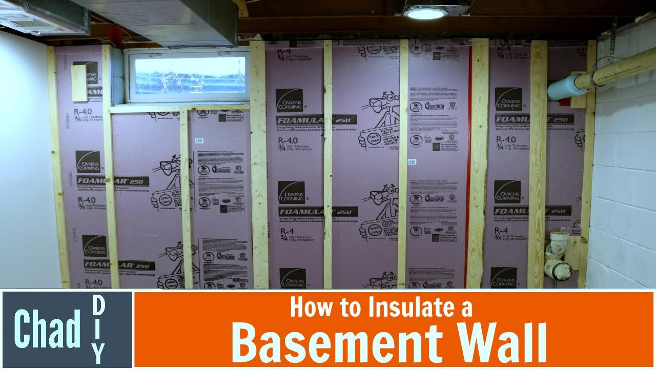 How To Insulate A Basement Wall You, Install Rigid Insulation Basement