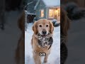 A dog rescued frozen kittens in the harsh winter #viral #shorts