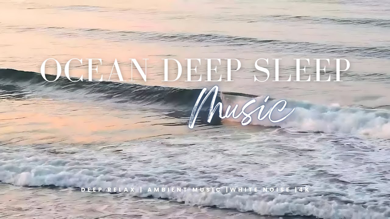 4K Ocean Water Waves | 3 Hours Calm Sea Beach Ambience for Sleep and Meditation