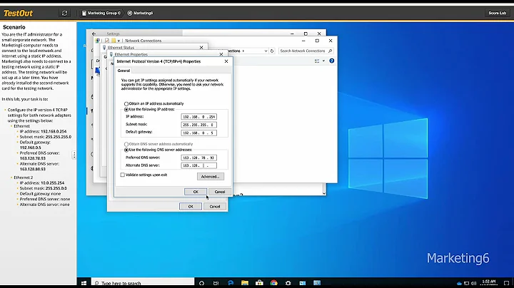 11.3.7 Configure TCP/IP Settings on Windows 10