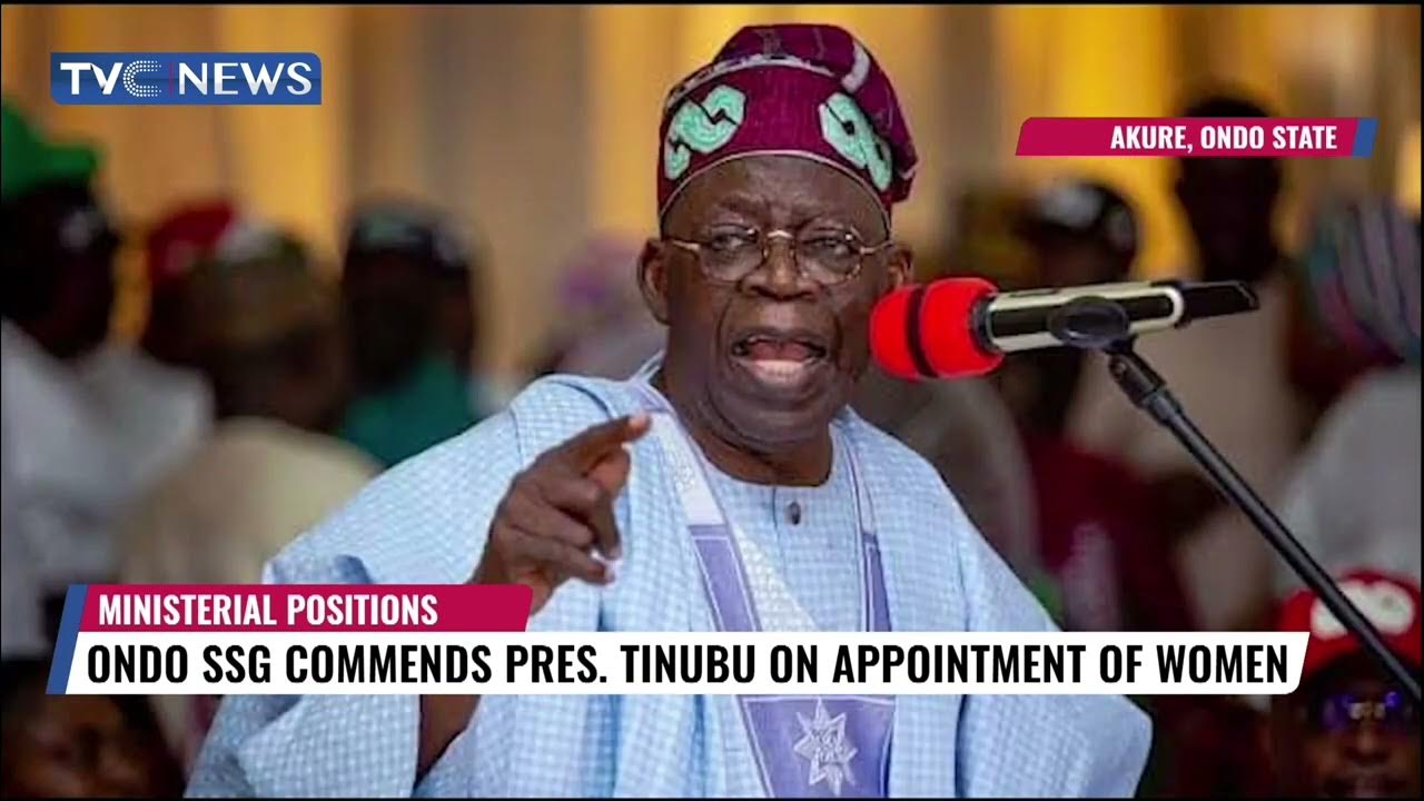 Ministerial Position | Ondo SSG Commends Pres Tinubu On Appointment Of Women