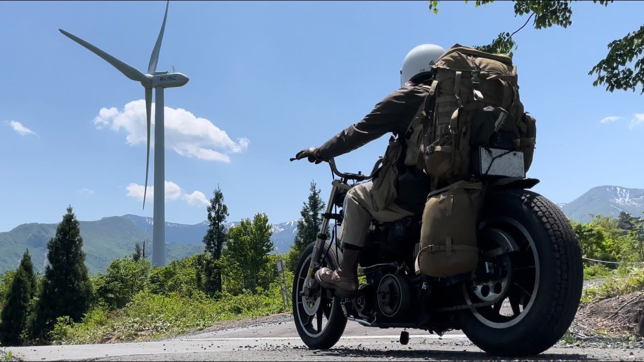 秘境温泉へ向かうバイク旅な5日間 #73 往復1000km 2/2final 5days.I head north on my motorcycle.