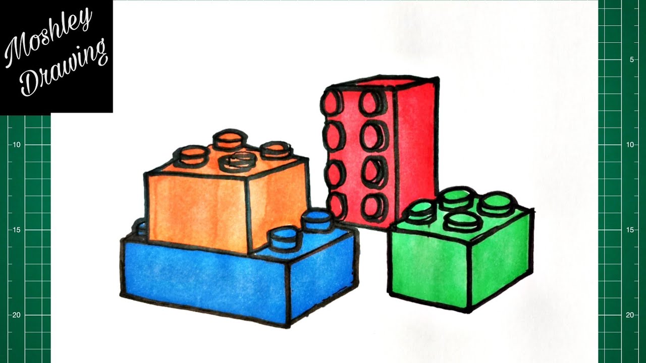 lego brick drawing