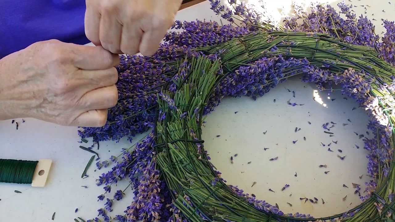 Lavender wreath making YouTube