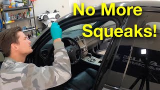 EASY FIX for Squeaking & Rattling Noises in Door Jams of Your Car Squeaky Car Door
