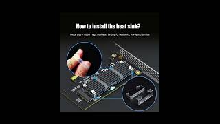 M.2 PCIe Adapter with M.2 Heatsink for NVMe SSD, PCIe 4.0 X4