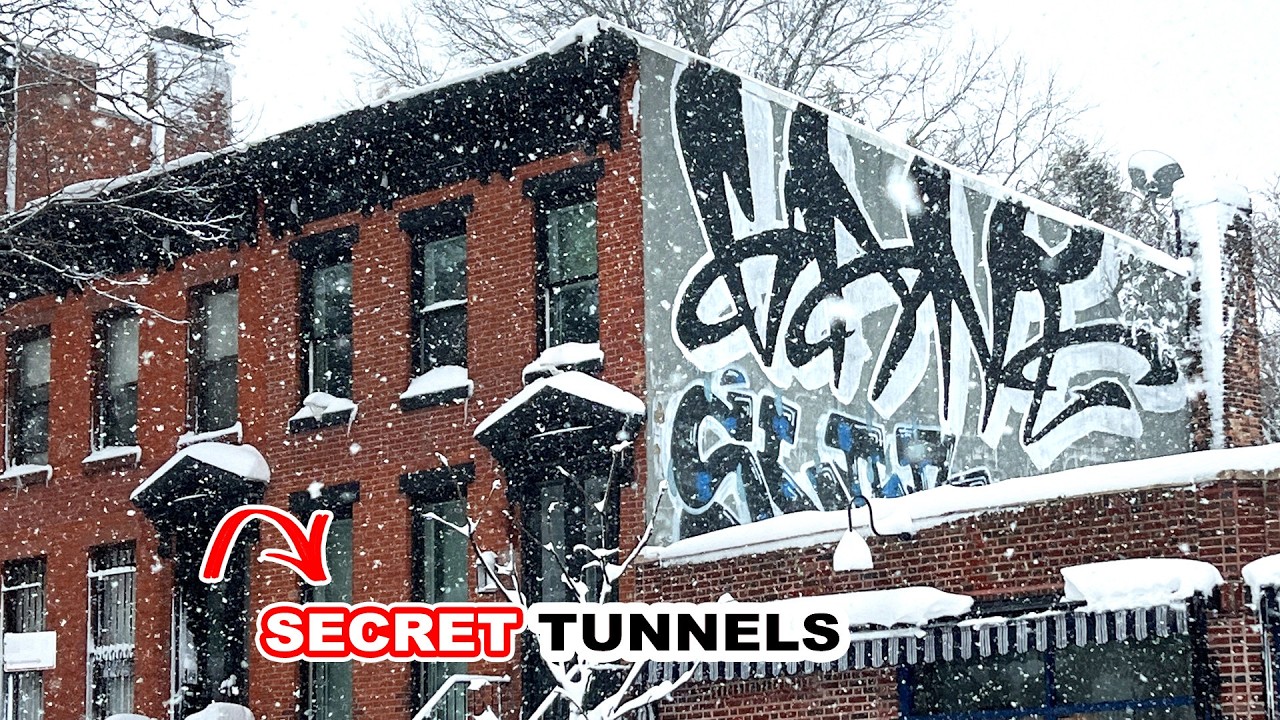 Поиск граффити под землей во время метели