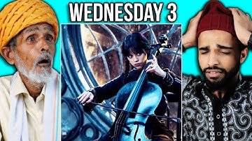 Villagers watching Wednesday Episode 3 ! React 2.0