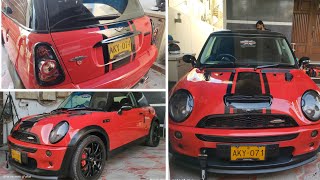 Mini Cooper - Sports stripes - Knifeless tape in action!!!