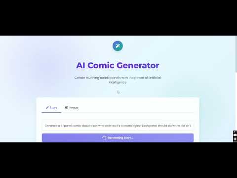 AI Comic Generator Using GPT-2 & Stable Diffusion | Full-Stack AI Project (React + Flask) | codeAj