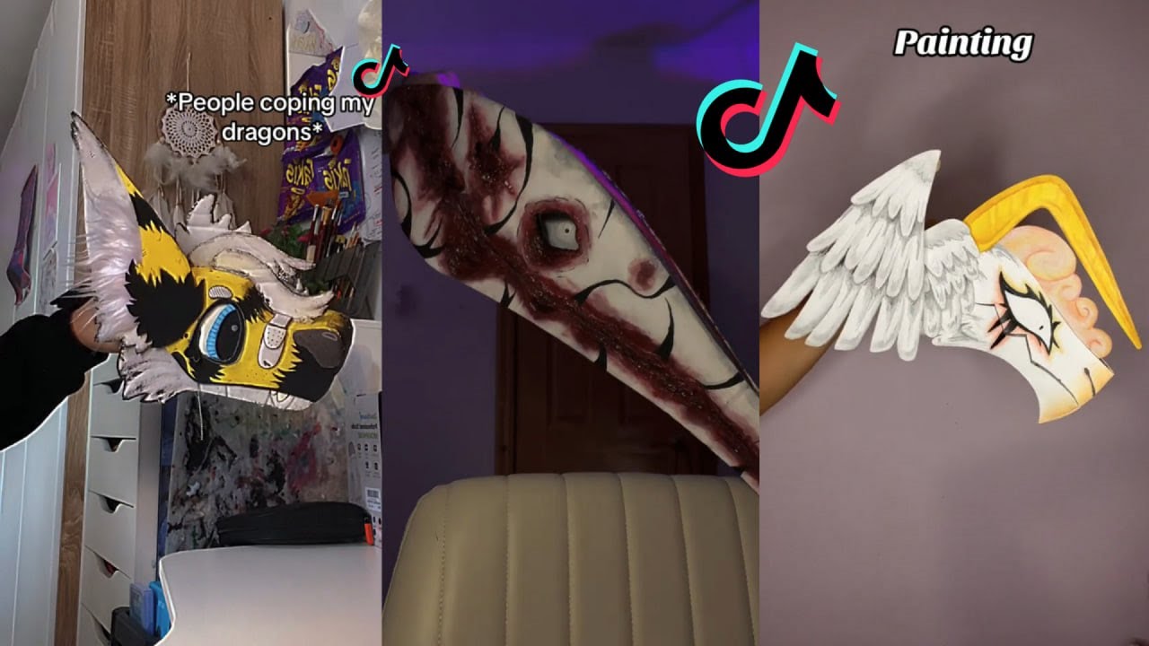 Dragon Puppet Crafts - Paper Dragon TikTok Compilation #492