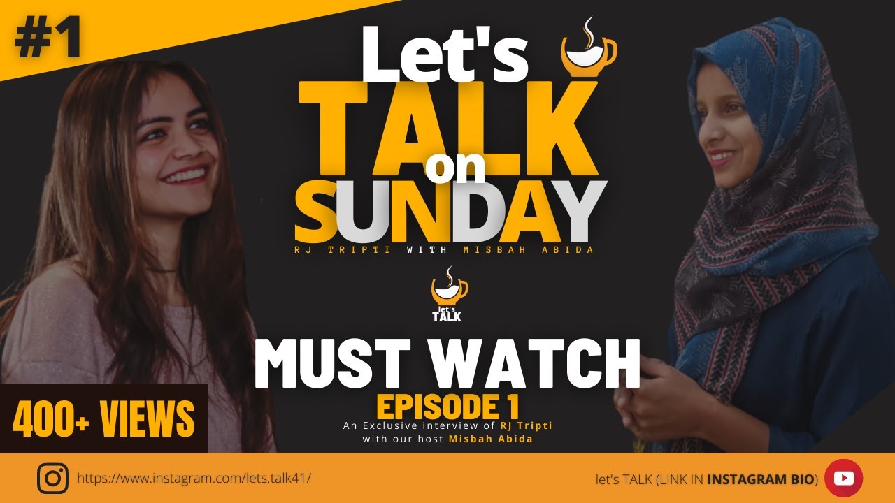 "Field doesn't matter, Talent does"- RJ TRAPTI virtual Podcast | let's talk RJ tripti |