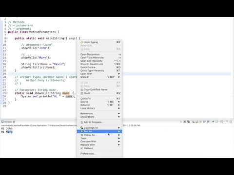 Java Tutorial: Method Parameters