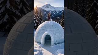 Rumi Built An Igloo In Polar Bear Territory  kpop  survival  interiordesign  wildlife  igloo