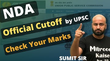 UPSC Released Official Cut off 🤞🤞 Check Your Marks | NDA 2021 | LWS | Learn With Sumit