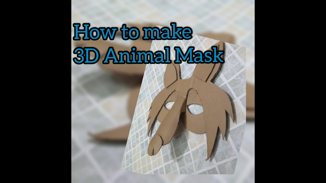 how-to-make-3d-animal-mask-step-by-step-craft-youtube