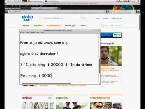 Como derrubar um site pelo CMD