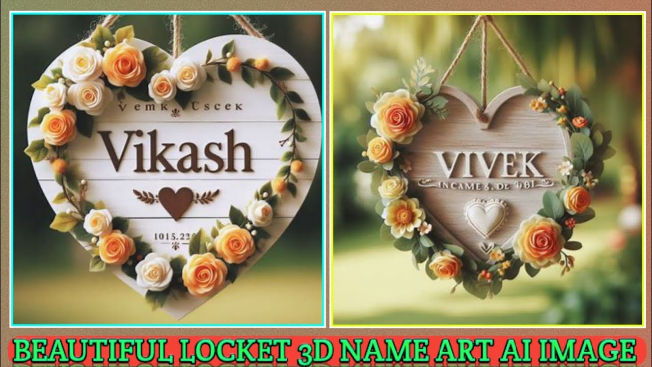 Viral Trending 3D Locket Name Art AI image kaise banaye|| Technical Moon 87 