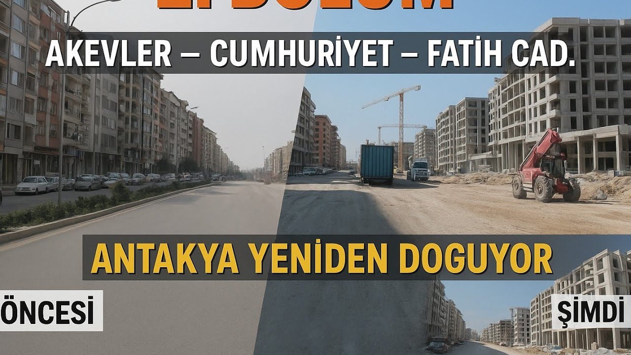 Antakya Yeniden Doğuyor! | Akevler – Cumhuriyet Mah. – Fatih Cad. 
