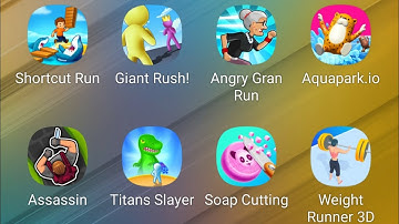 Shortcut Run,Giant Rush,Angry Gran Run,Aquapark io,Assassin,Titans Slayer,Soap Cutting,Weight Runner