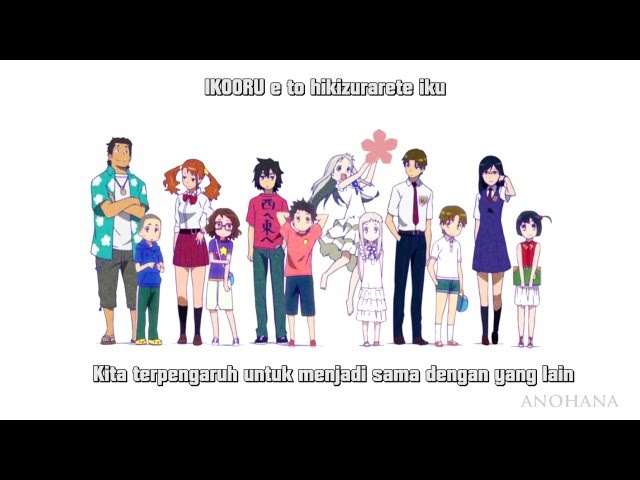 Opening ANOHANA (Galileo Galilei - Aoi Shiori) Subtitle Indonesia class=