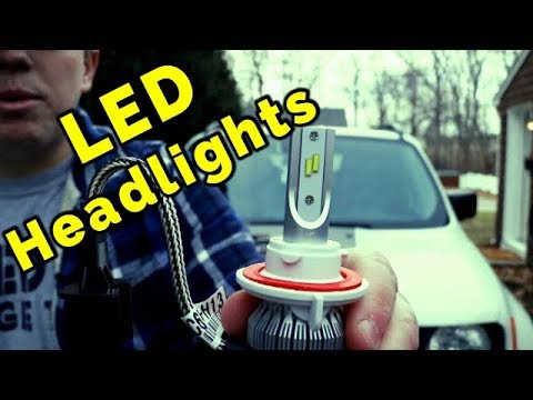 LED Headlight Bulb Upgrade to my Jeep Renegade - YouTube
