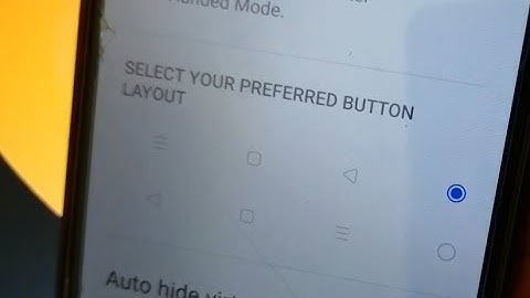 preferred button layout setting in realme c11 mobile