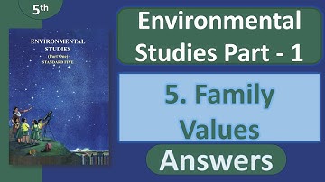 Class 5 EVS Part 1 Chapter 5 – Family Values | Question Answer | Maharashtra Board | 2025