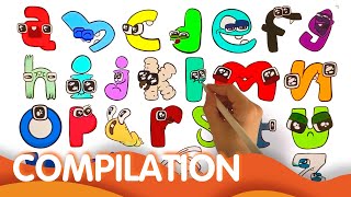 ✍️ Coloring pages ALPHABET LORE (A-Z) COMPILATION. Drawing tablet.