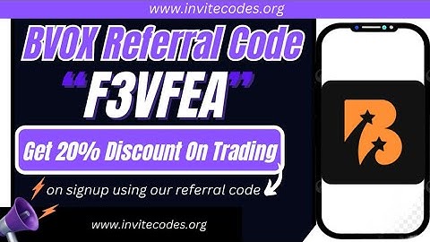 BVOX Referral Code (F3VFEA) Get 20% Discount On Trading.