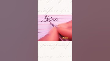 Shiva cursive writing shorts #shiva #ghost #cursive #songs #videos #handwriting #tiktok #shorts