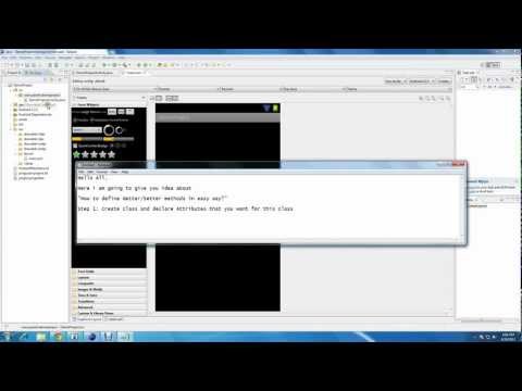 How to define Getter setters_video.avi
