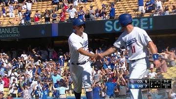 COL@LAD: Dodgers storm ahead on four wild pitches