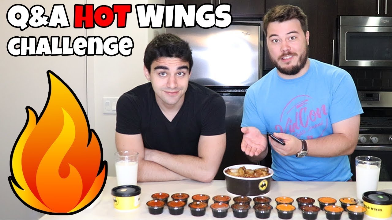 WE TRIED THE BLAZIN' SAUCE AND COULDN'T HANDLE IT!!! - Q&A Hot Wings Challenge (400k Subs Special)