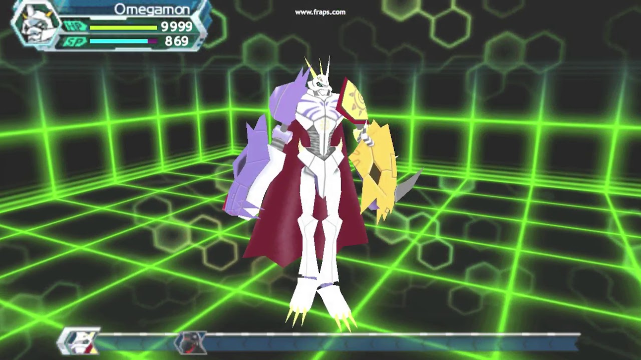 ~Digimon Adventure PSP~ Omegamon Skills and Victory Poses